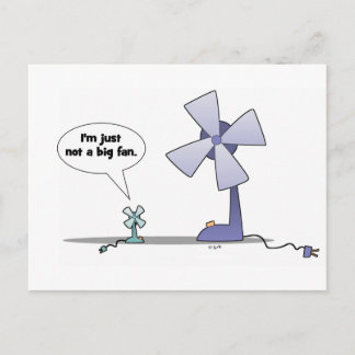 Carte Postale Pas un grand fan