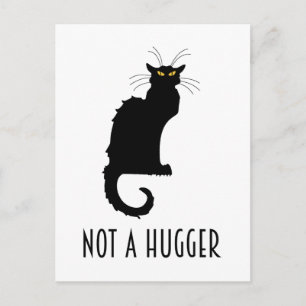Carte Postale Pas Un Gros Amusant Introverti Antisocial Cat