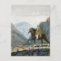 Carte postale, Paso péruvien chevauché sur un sent
