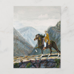 Carte postale, Paso péruvien chevauché sur un sent