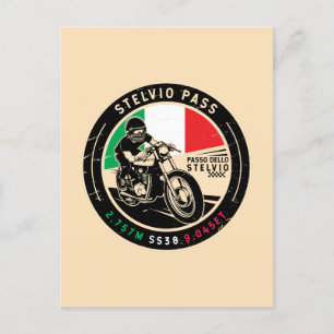 Carte Postale Pass Stelvio Passo Dello Stelvio Motorcycle
