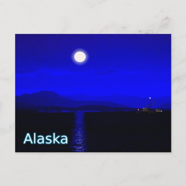 Carte Postale Passage au clair de lune (Devant)