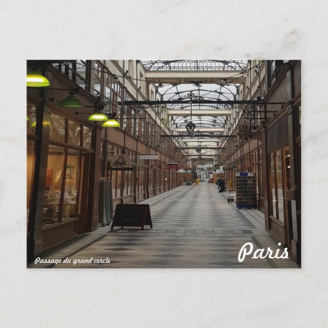 Carte Postale Passage du grand cercle Paris (Devant)