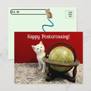 Carte Postale Passage - Tuffy McDuff autour du monde Chat
