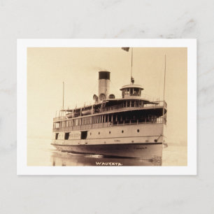 Carte Postale Passager Steamer Wauketa