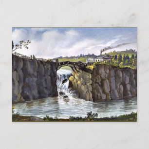 Carte Postale Passaic Falls dans le New Jersey, peinture d'art