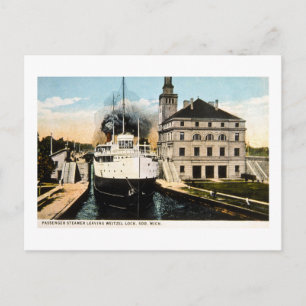 Carte Postale Passenger Steamer Juanita Quitter Weitzel Lock