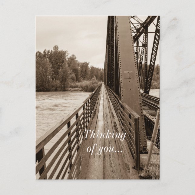 Carte Postale Passerelle du pont du chemin de fer de Talkeetna À (Devant)