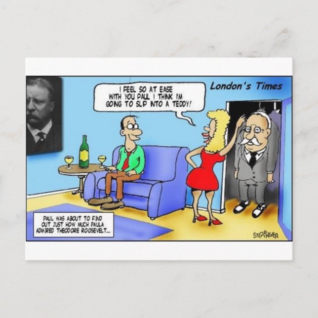 Carte Postale Passez Dans Une Teddy..Roosevelt Drôle Cadeaux Mug (Devant)