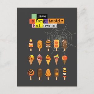 Carte Postale "Passez un Halloween "à crocs fantastiques" " Evén