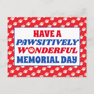Carte Postale Passez un Memorial Day absolument merveilleux avec
