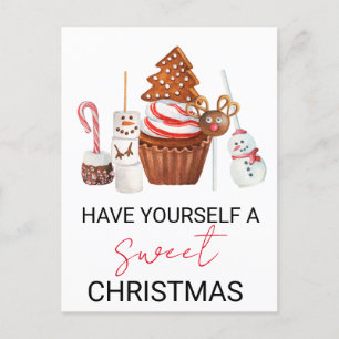 Carte Postale Passez un Noël Sucré