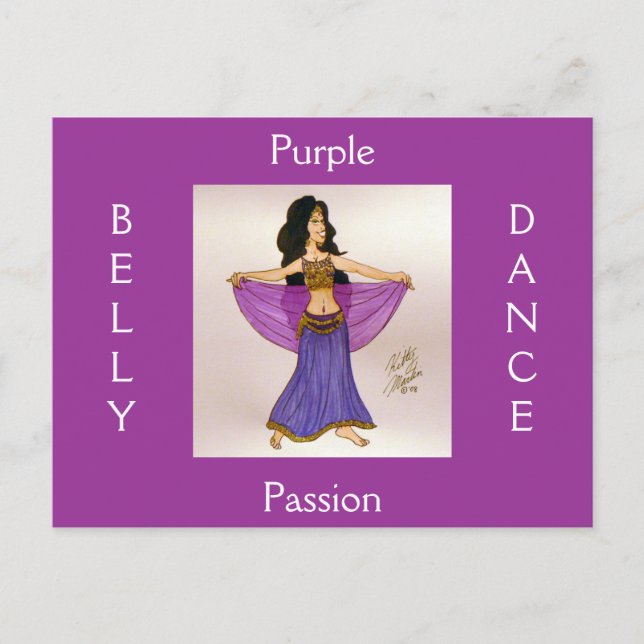 Carte Postale Passion violette (Devant)