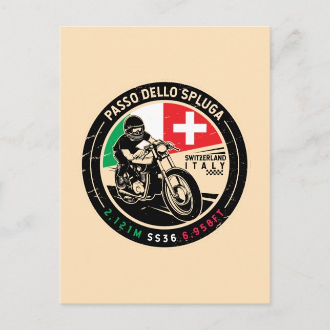 Carte Postale Passo Dello Spluga Italie Suisse (Devant)