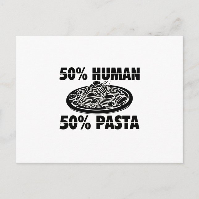 Carte Postale Pasta Lover | Nouilles Cadeau alimentaire italien (Devant)