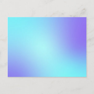 Carte Postale Pastel Blue Colors Abstrait Blur Gradient Ombre