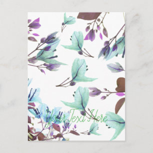 Carte Postale Pastel Colors Bougainvilliers Fleurs