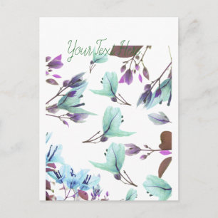 Carte Postale Pastel Colors Bougainvilliers Fleurs