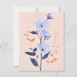 Carte Postale Pastel Flora dans la moelleux #091