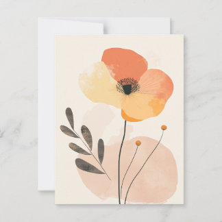 Carte Postale Pastel Flora dans la moelleux #099