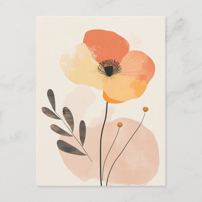 Carte Postale Pastel Flora dans la moelleux #099 (Devant)