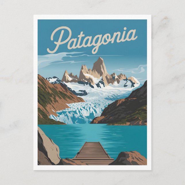 Carte Postale Patagonie Vintage (Devant)