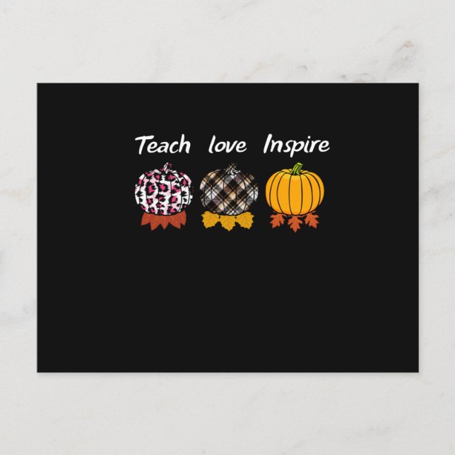 Carte Postale Patch citrouille, Automne Automne, Halloween (Devant)