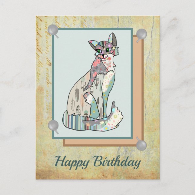 Carte Postale Patchwork (Devant)