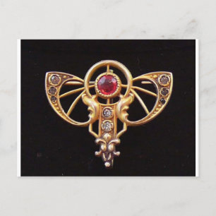 Carte Postale Pâte Art nouveau Ruby Pâte 2
