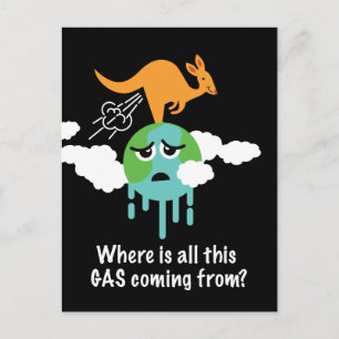 Carte Postale Pâte au méthane de Kangaroo