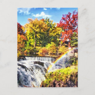 Carte Postale Paterson NJ - Arc en ciel sur Paterson Great Falls