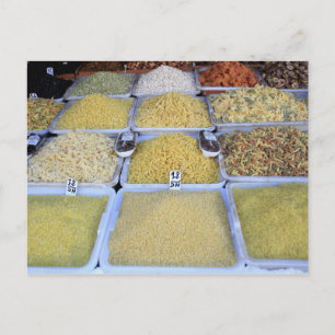 Carte Postale Pâtes, Céréales, Panier, Alimentation italienne, M