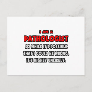 Carte Postale Pathologue drôle .. Très improbable