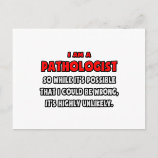 Carte Postale Pathologue drôle .. Très improbable