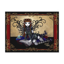 Carte postale "Patience" gothique Fairytale