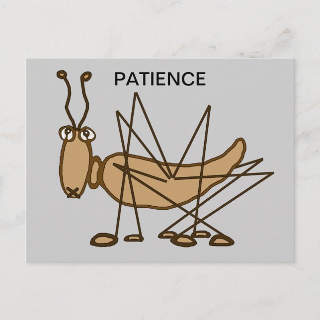 CARTE POSTALE PATIENCE GRASSHOPPER (Devant)