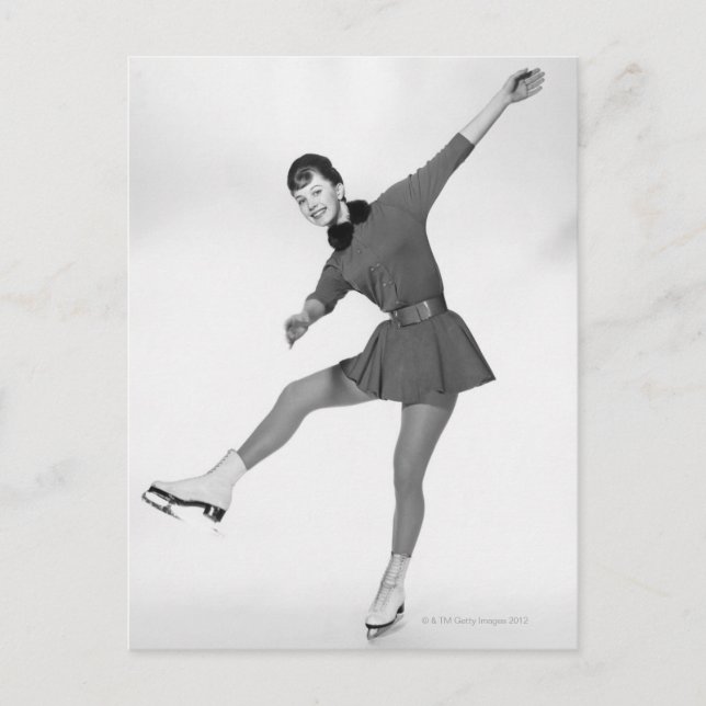 Carte Postale Patinage artistique féminin (Devant)