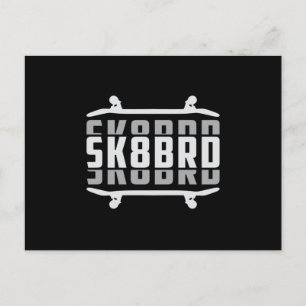 Carte Postale Patinage Sk8 Patinage Skate Idée cadeau