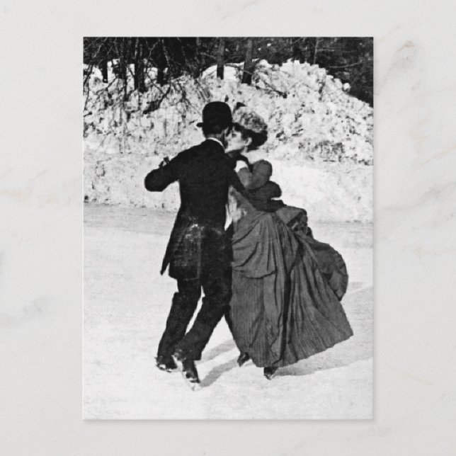 Carte Postale Patinage sur glace (Devant)