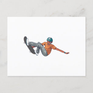 Carte Postale Patineur