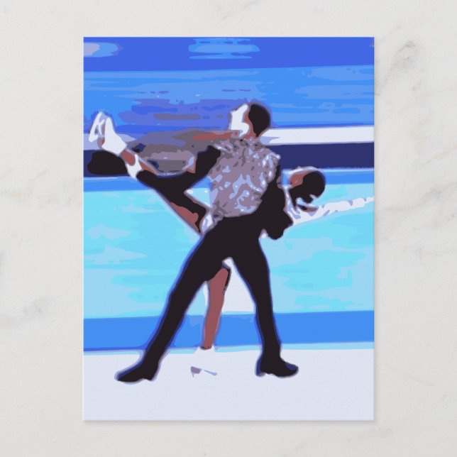 Carte Postale Patineur Artistique (Devant)