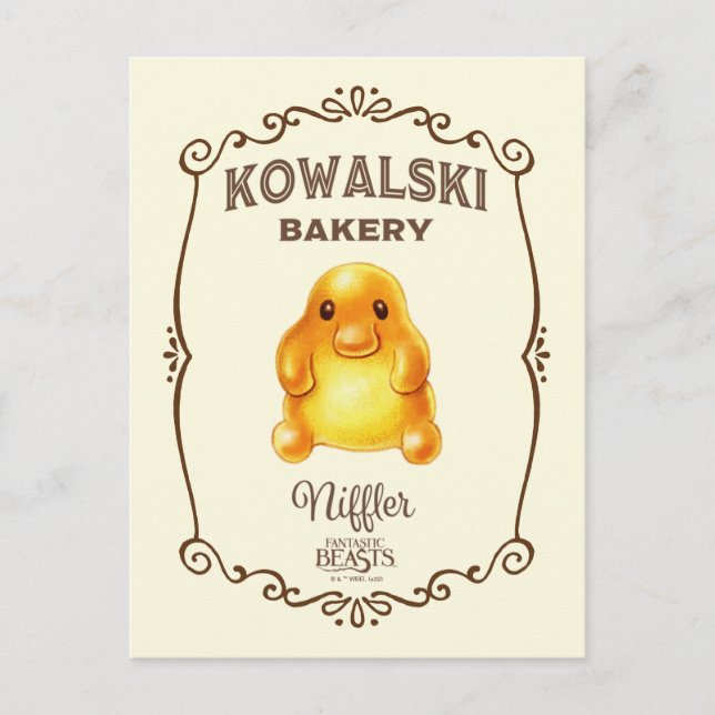 Carte Postale Pâtisserie Kowalski - Niffler (Devant)