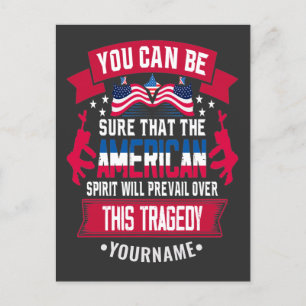 Carte Postale Patriot Day 9 11 American Spirit