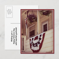 Carte postale patriotique américaine pour la fête 