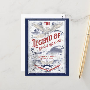 Carte Postale Patriotique dans la mémoire amoureuse