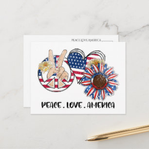 Carte postale patriotique des États-Unis