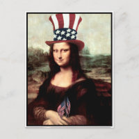 Patriotique Mona Lisa - Prêt pour l'indépendance
