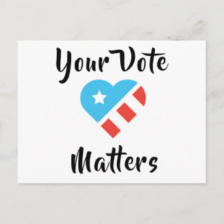 Carte postale patriotique pour les électeurs