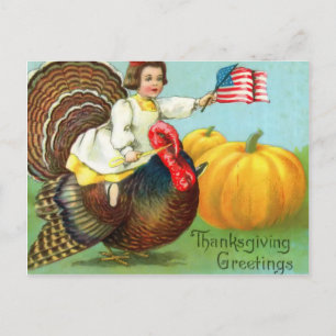 Carte postale Patriotique Thanksgiving