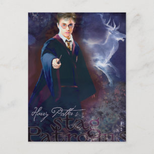 Carte Postale Patronus cerf de Harry Potter